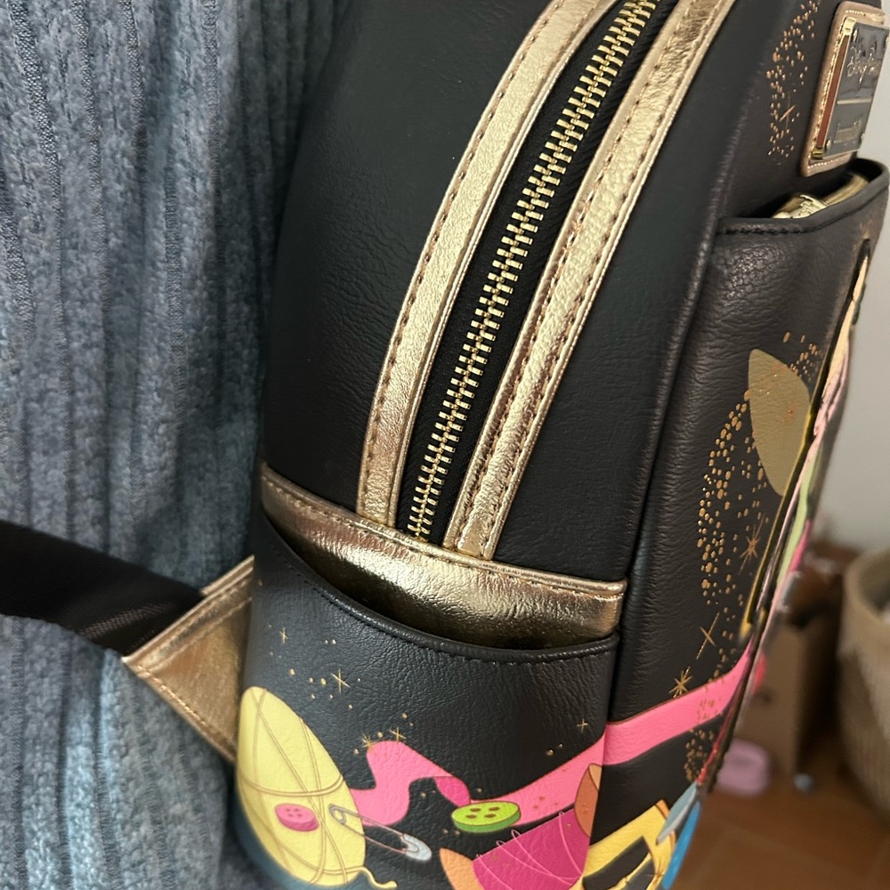 Loungefly Disney Tinker Bell Black Backpack - Picture 3 of 9